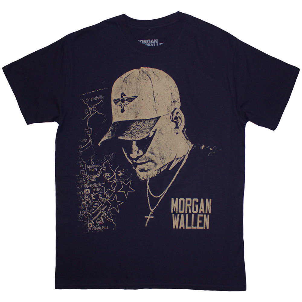 Morgan Wallen Unisex T-Shirt Cap Blue (M)