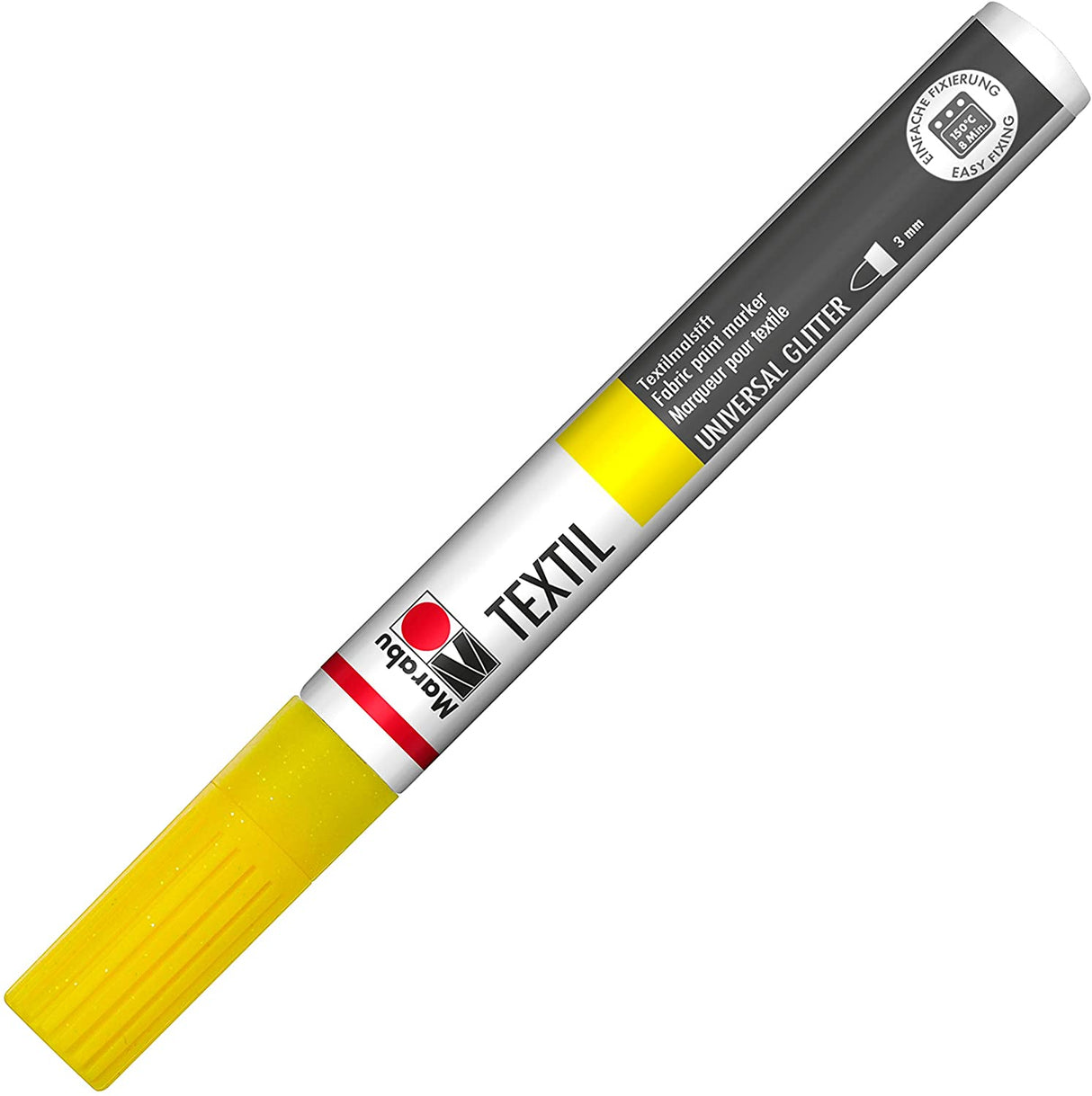 marabu textil plus painter fabric marker pen yellow