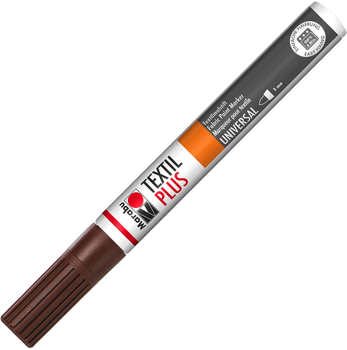 marabu textil plus painter fabric marker pen medium brown