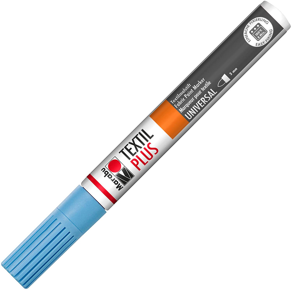 marabu textil plus painter fabric marker pen light blue
