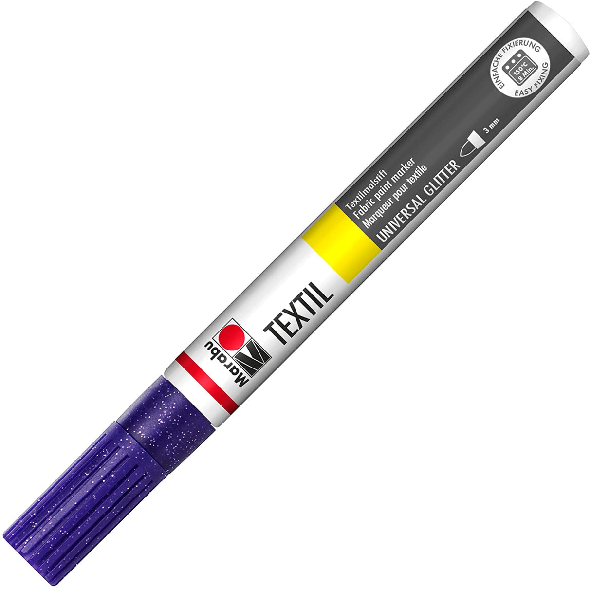 marabu textil painter glitter fabric marker pen violet