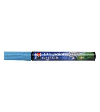 marabu textil painter glitter fabric marker pen petrol