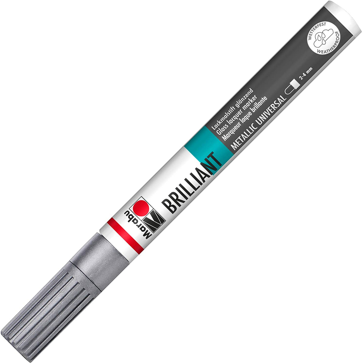 marabu brilliant painter marker pen silver