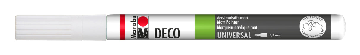 Marabu Deco Painter Marker Pen 0.8mm White
