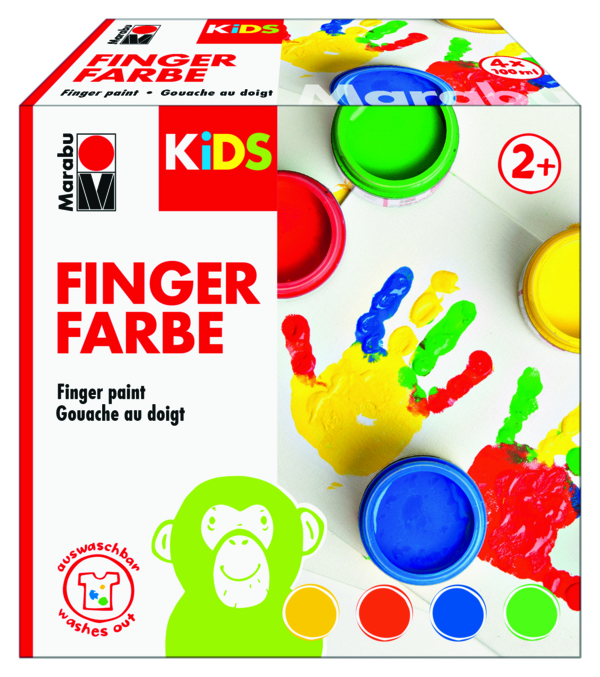 Marabu KIDS Finger Paint Set (4 x 100ml)