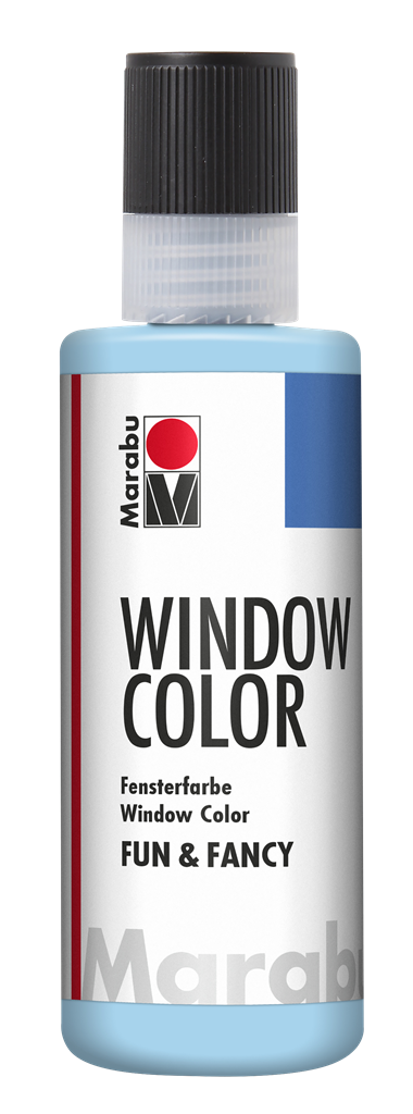 marabu window colour fun & fancy - 80ml arctic blue
