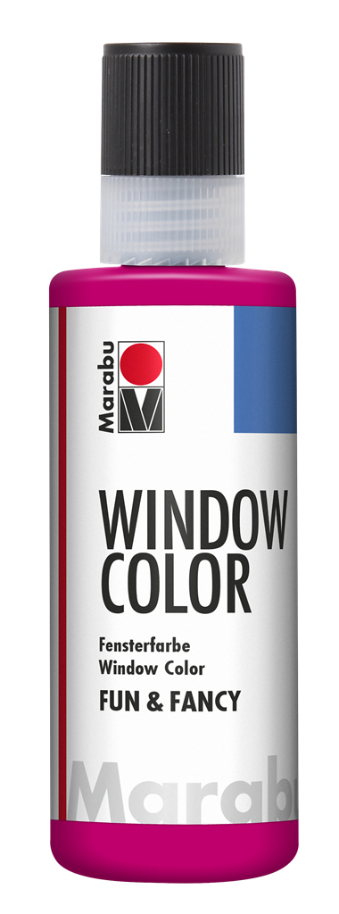 marabu window colour fun & fancy - 80ml raspberry red