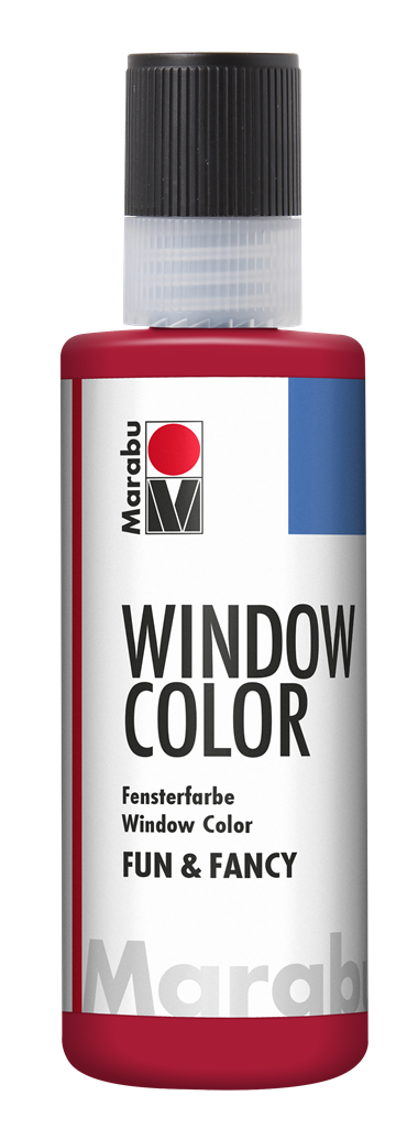 marabu window colour fun & fancy - 80ml ruby red