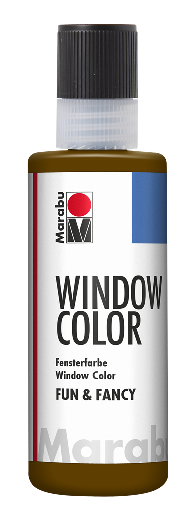 marabu window colour fun & fancy - 80ml dark brown