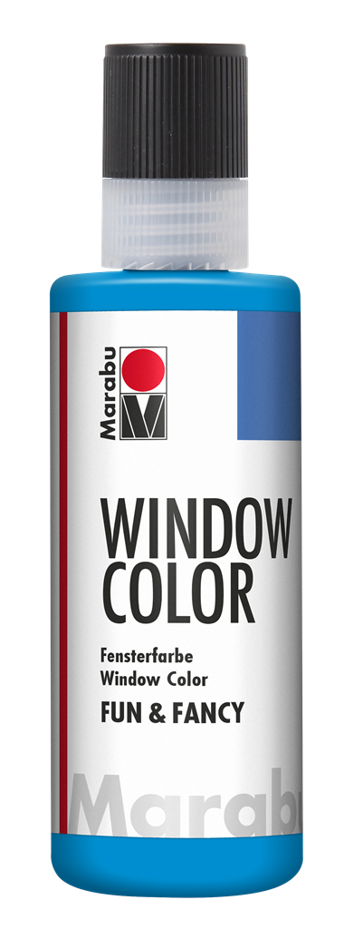 marabu window colour fun & fancy - 80ml azure blue