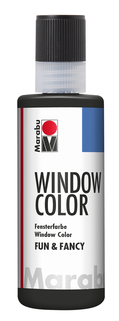 marabu window colour fun & fancy - 80ml black