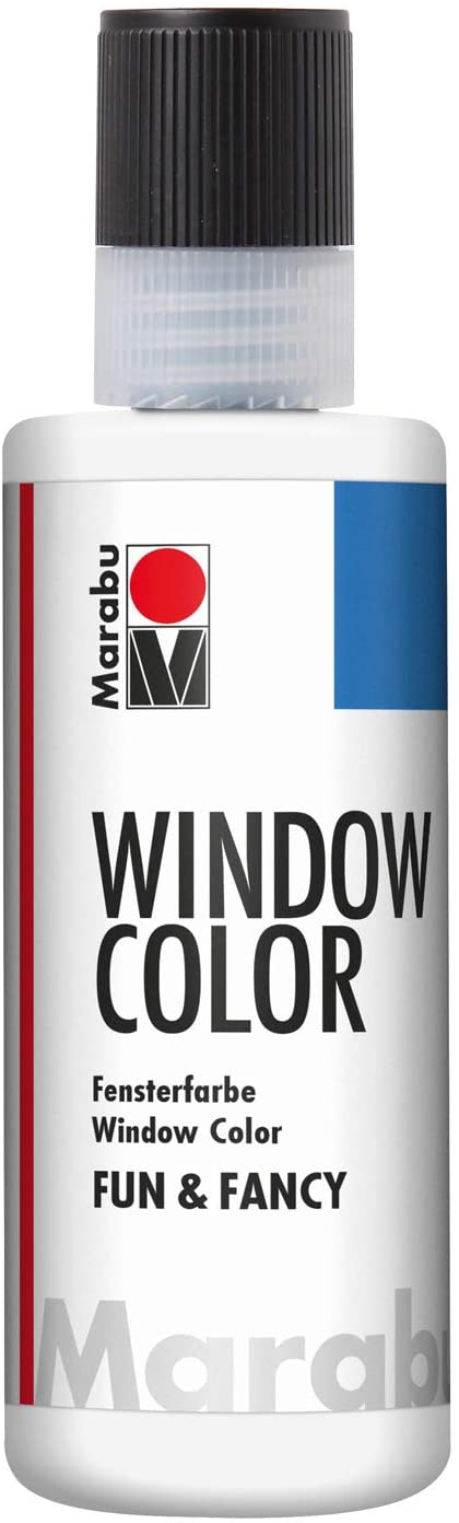 marabu window colour fun & fancy - 80ml outline white