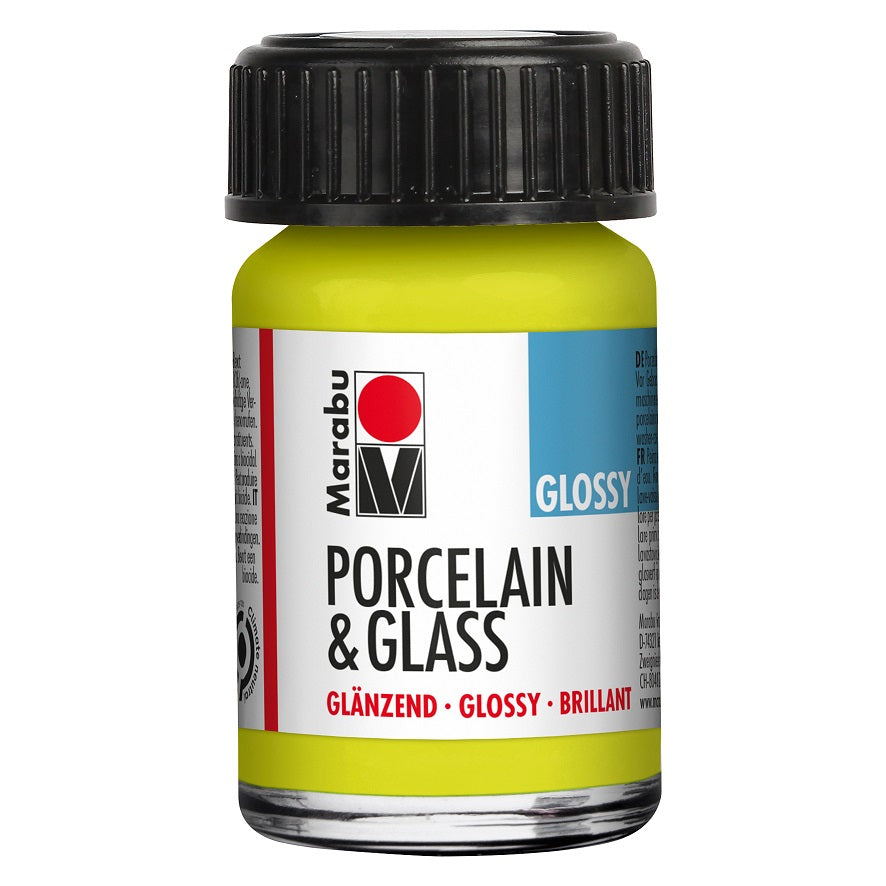 marabu porcelain & glass paint glossy reseda