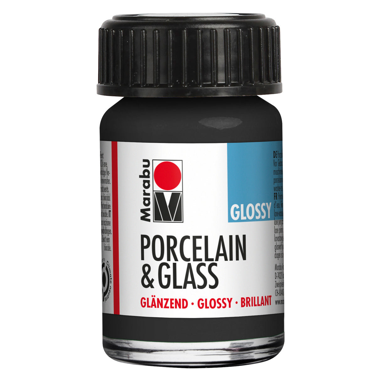 marabu porcelain & glass paint glossy black