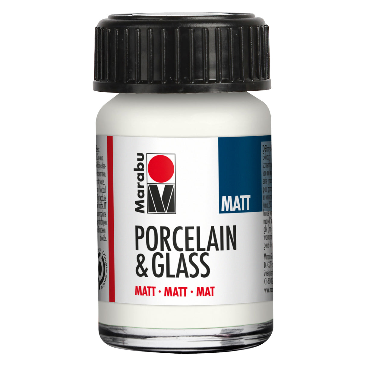 marabu porcelain & glass paint matt white