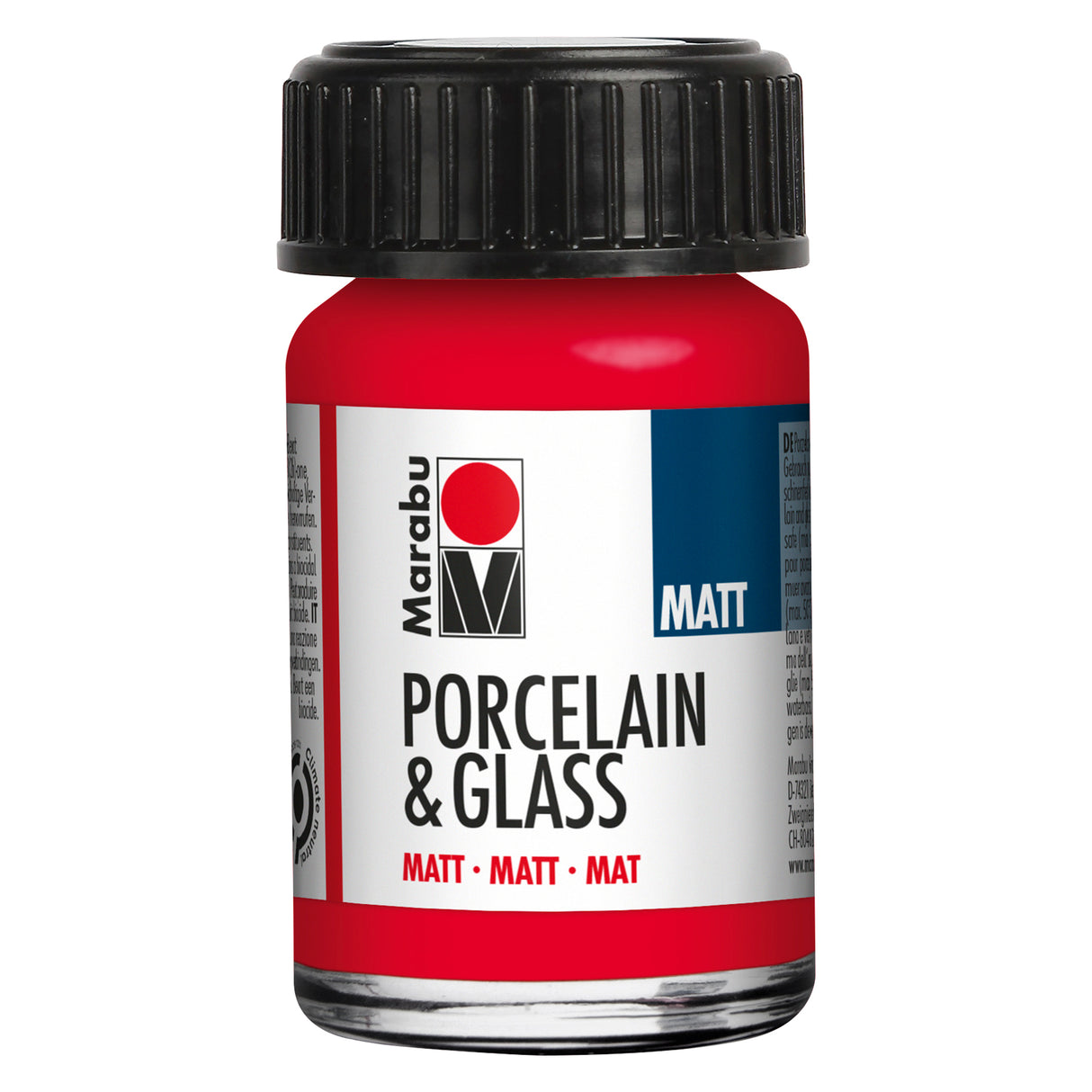 marabu porcelain & glass paint matt cherry