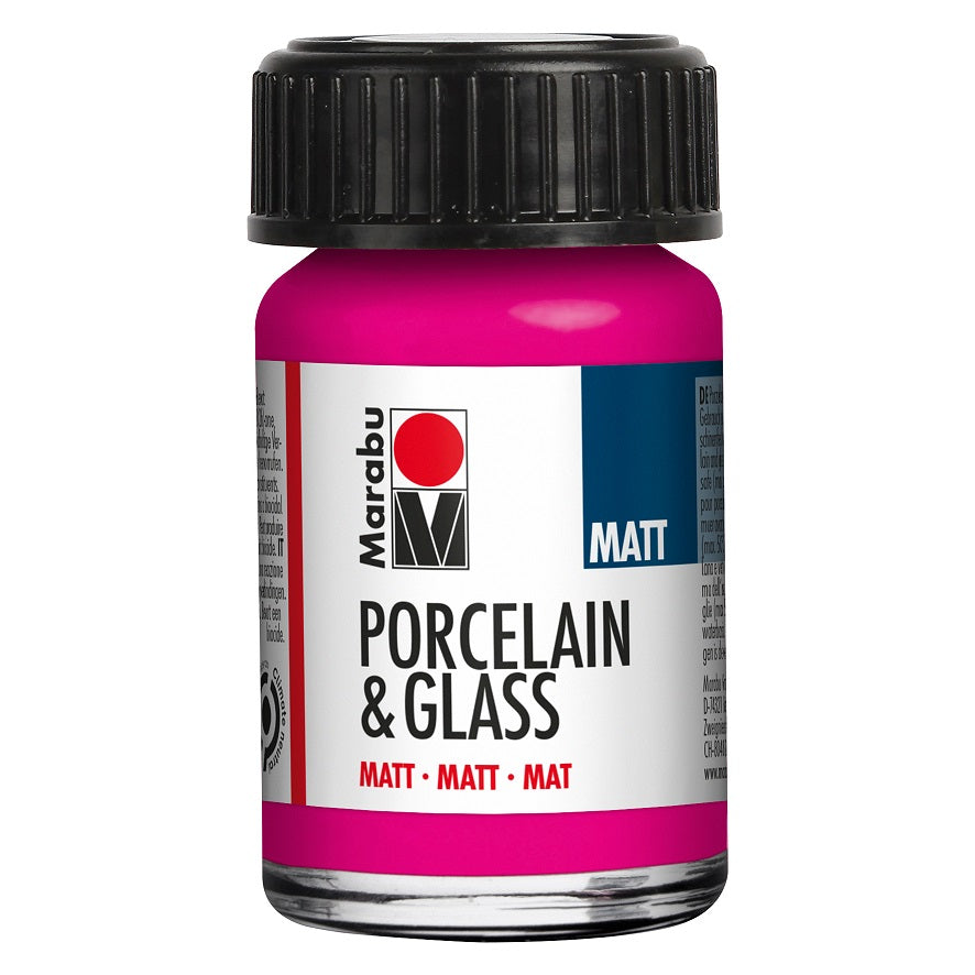 marabu porcelain & glass paint matt raspberry