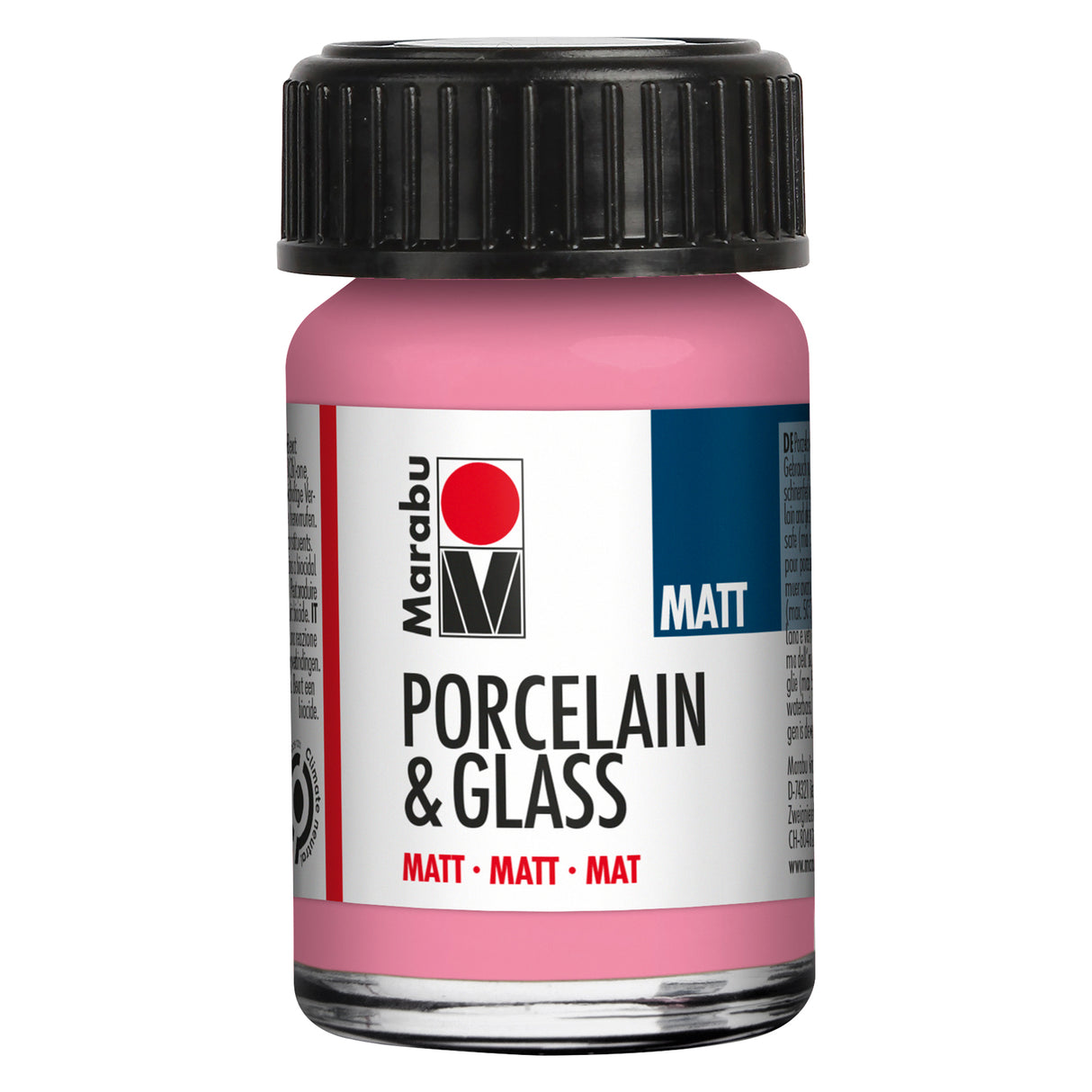 marabu porcelain & glass paint matt rose pink
