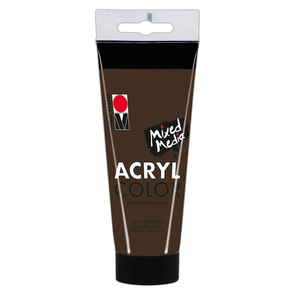marabu acryl color acrylic paint dark brown