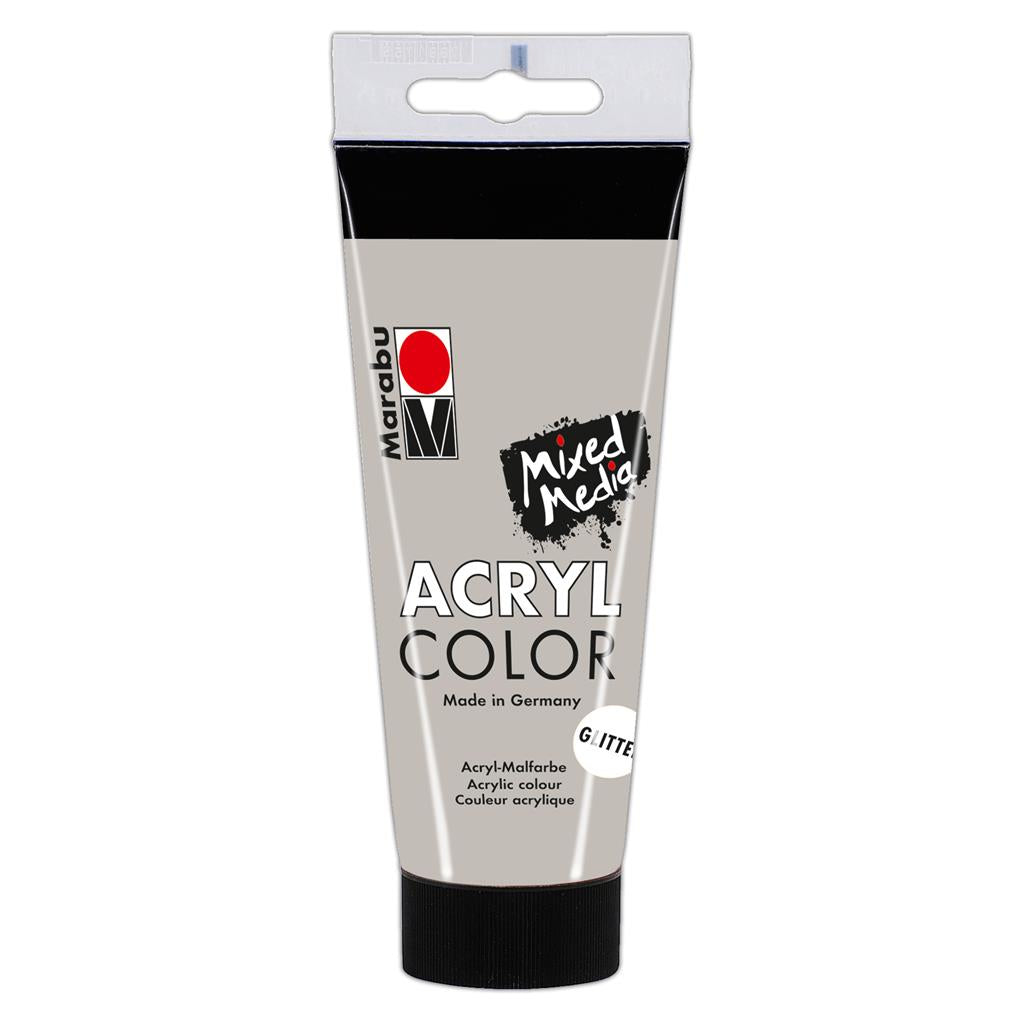 marabu acryl color acrylic paint glitter silver