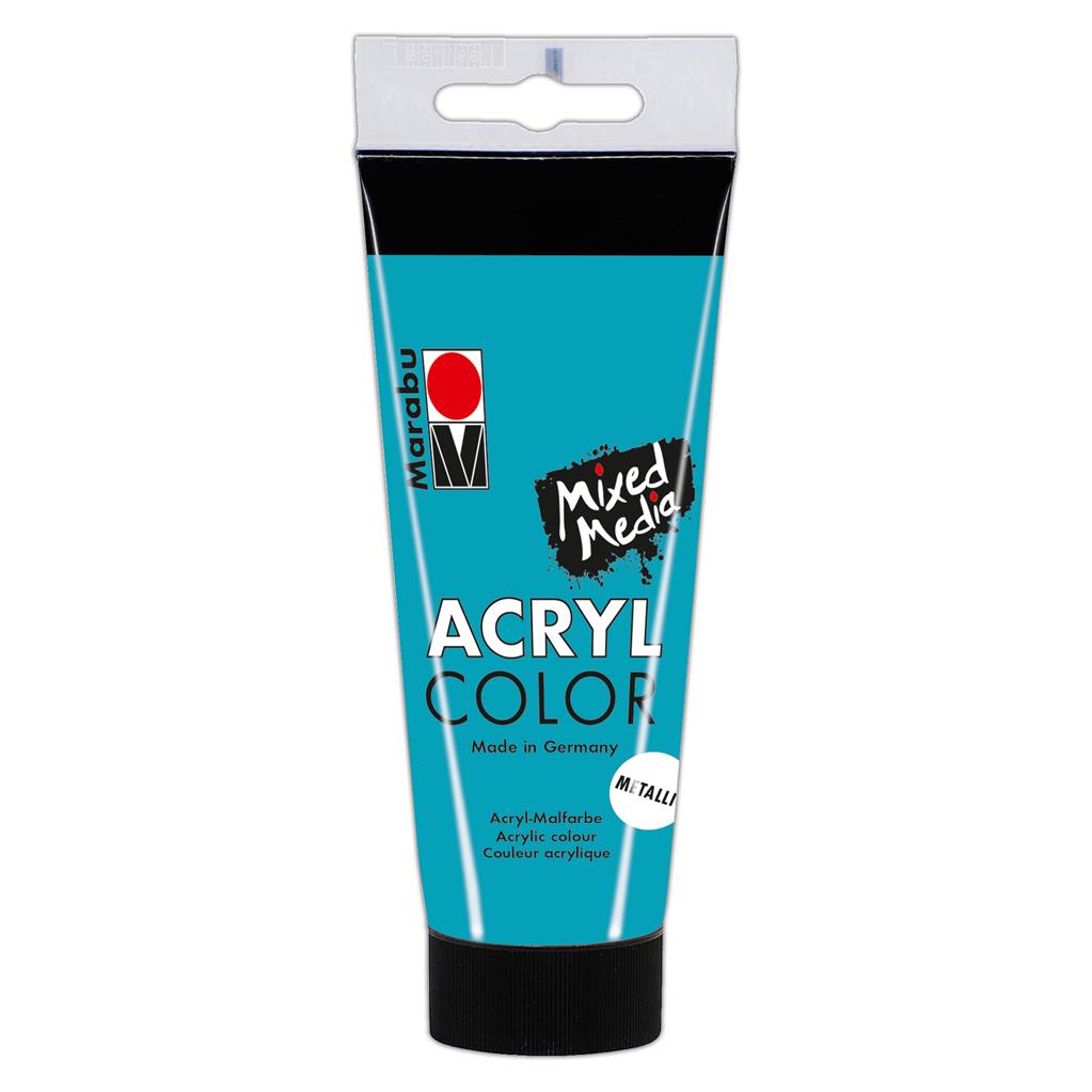 marabu acryl color acrylic paint metallic petrol