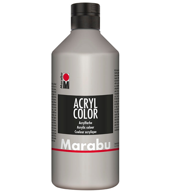 Marabu Acryl Color Acrylic Paint 500ml Silver