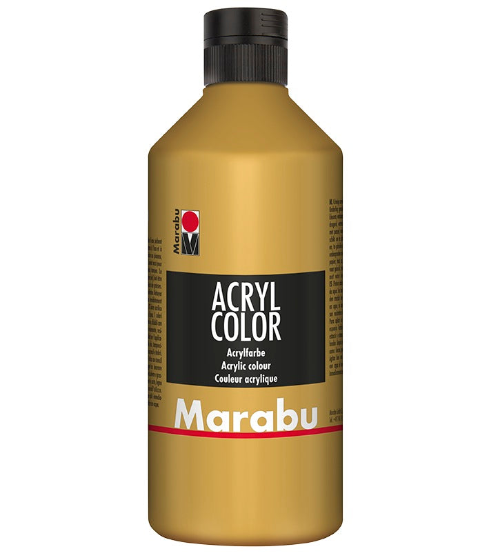 Marabu Acryl Color Acrylic Paint 500ml Gold