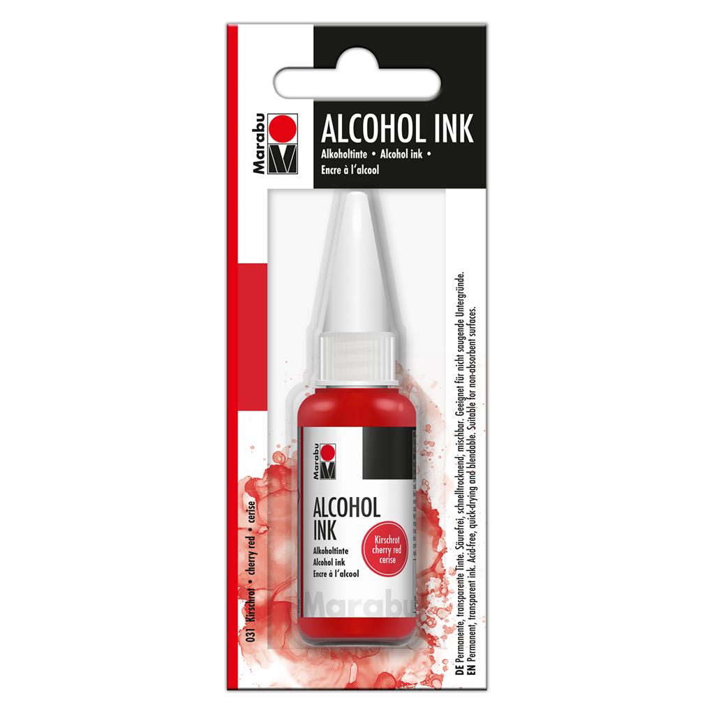 marabu alcohol ink cherry red