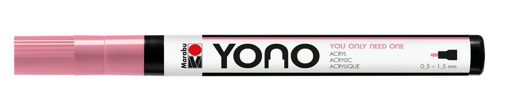 marabu yono marker pen bullet tip rose pink