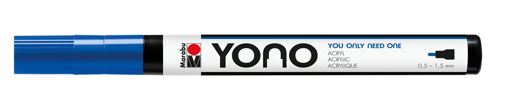 marabu yono marker pen bullet tip dark blue