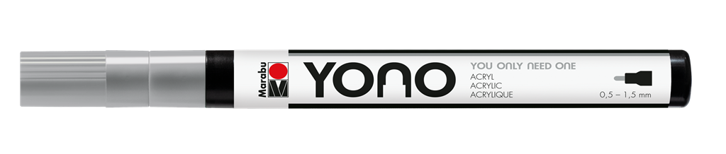marabu yono marker pen bullet tip grey