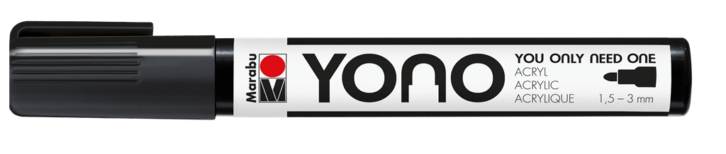 marabu yono marker pen bullet black