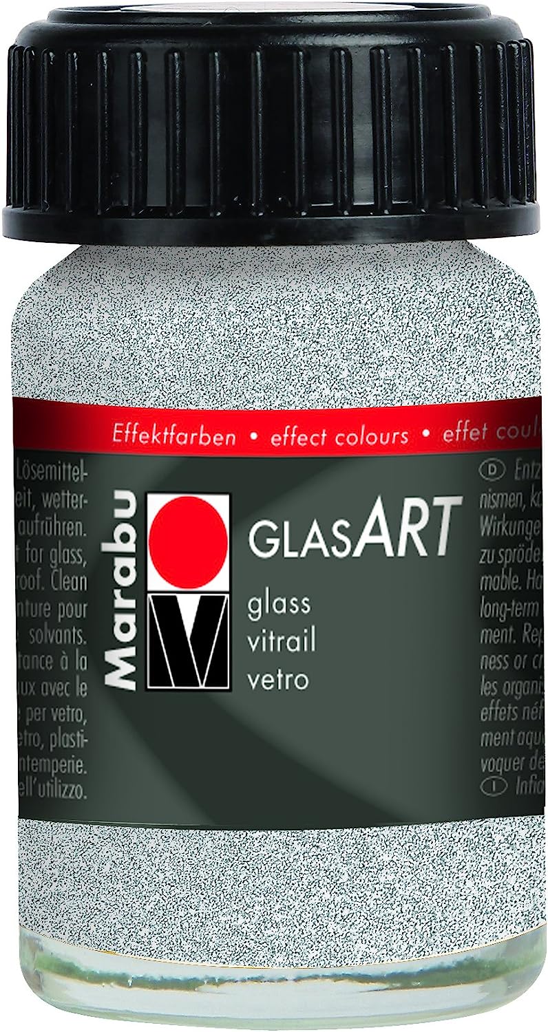 marabu glasart effekte glitter silver