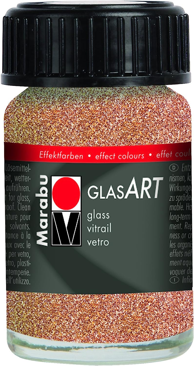 marabu glasart effekte glitter red gold