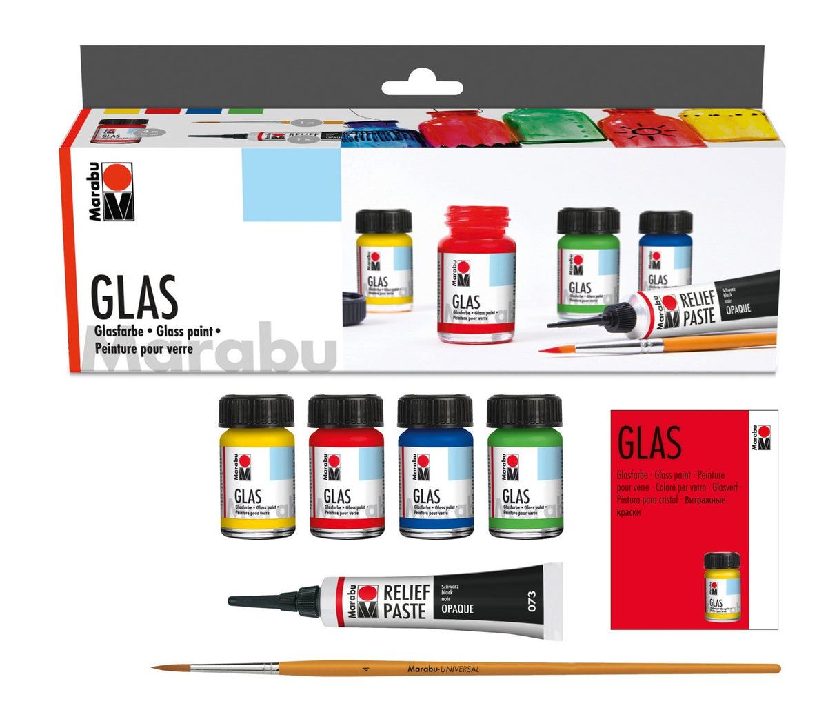 marabu glas painting set