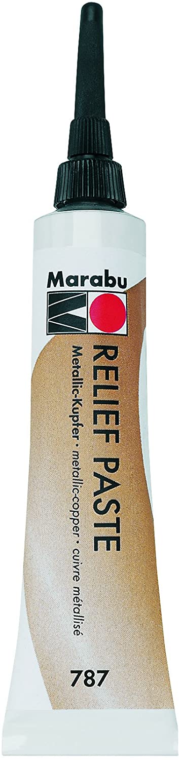 marabu relief paste effekte metallic copper