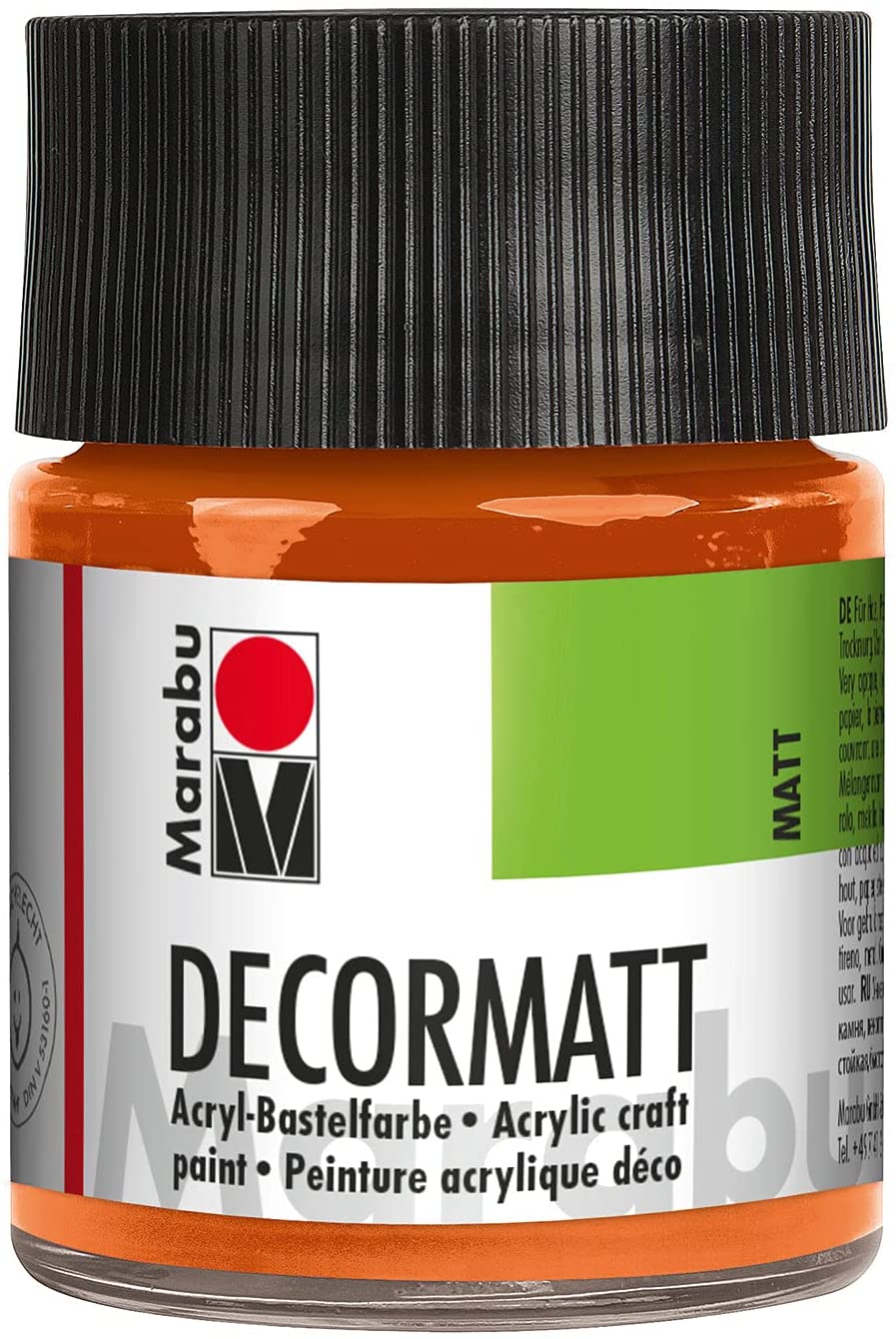 marabu decormatt arcylic paint orange