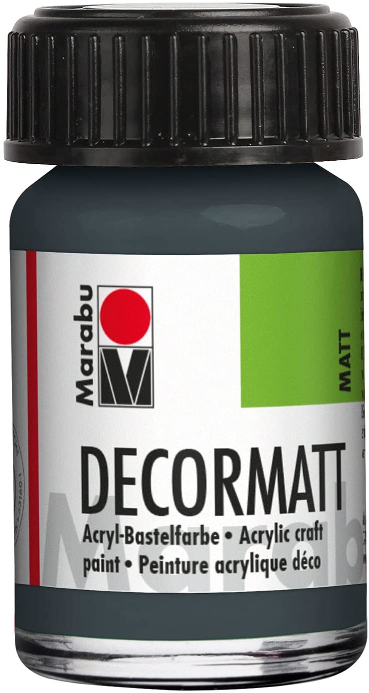 marabu decormatt arcylic paint dark grey