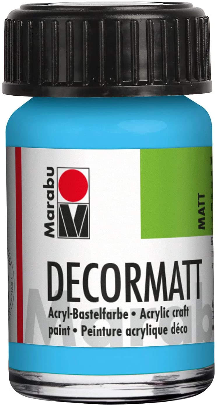 marabu decormatt arcylic paint light blue