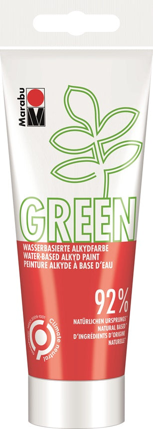 Marabu Green Acrylic Paint 100ml Bright Red (018)