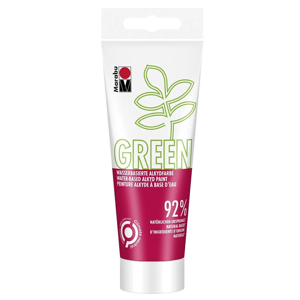 marabu green acrylic paint 100ml cherry red (031)