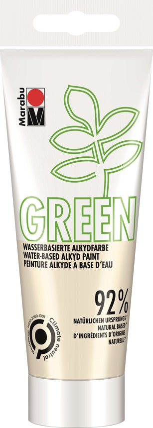Marabu Green Acrylic Paint 100ml Cream White (072)