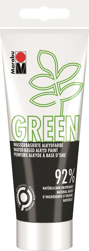 Marabu Green Acrylic Paint 100ml Black (073)