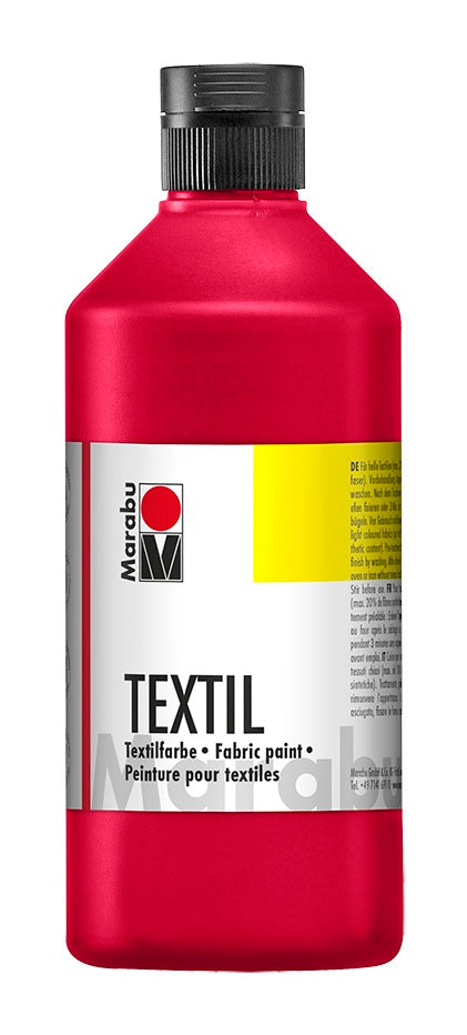 Marabu Textil Fabric Paint 500ml Cherry Red