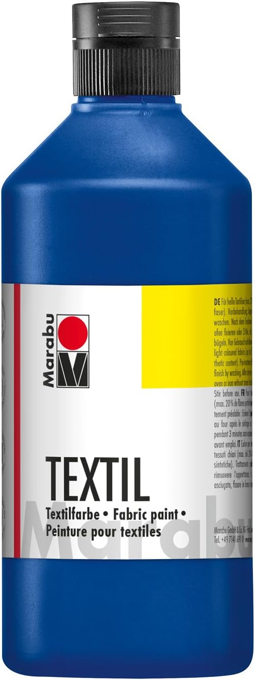 Marabu Textil Fabric Paint 500ml Medium Blue