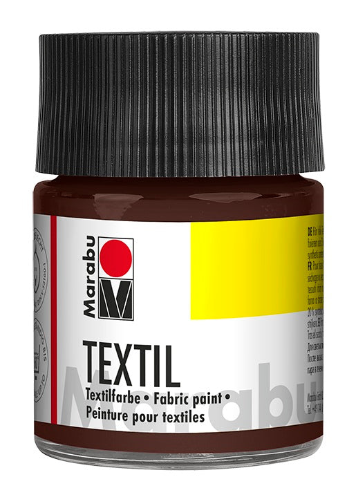 Marabu Textil Fabric Paint 50ml Dark Brown
