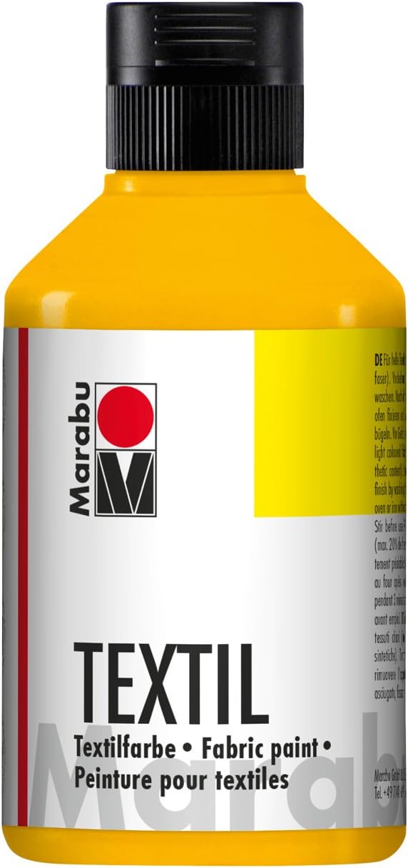 Marabu Textil Fabric Paint 250ml Medium Yellow