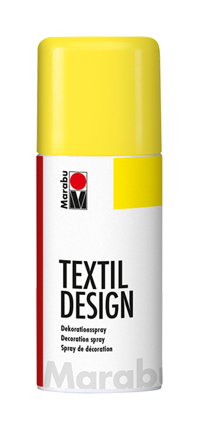 marabu textil design sunshine yellow 150ml fabric paint spray can (220)