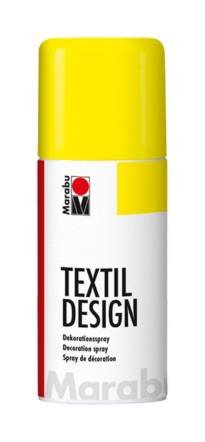 marabu textil design neon yellow 150ml fabric paint spray can (321)