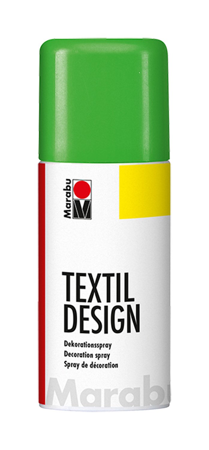 marabu textil design neon green 150ml fabric paint spray can (365)